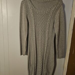 Source Unknown Elegant Gray Knit Dress